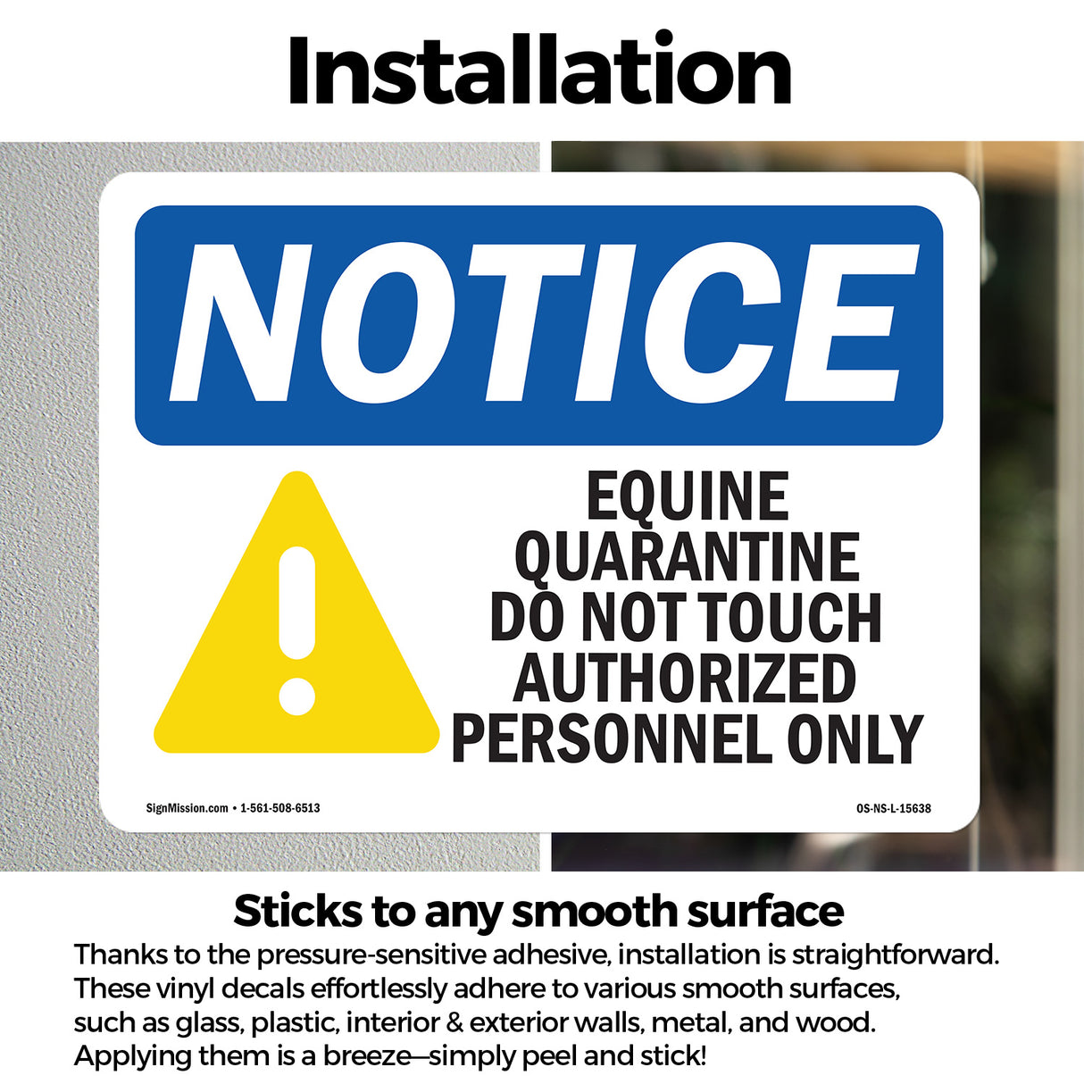 NOTICE Equine Quarantine Do