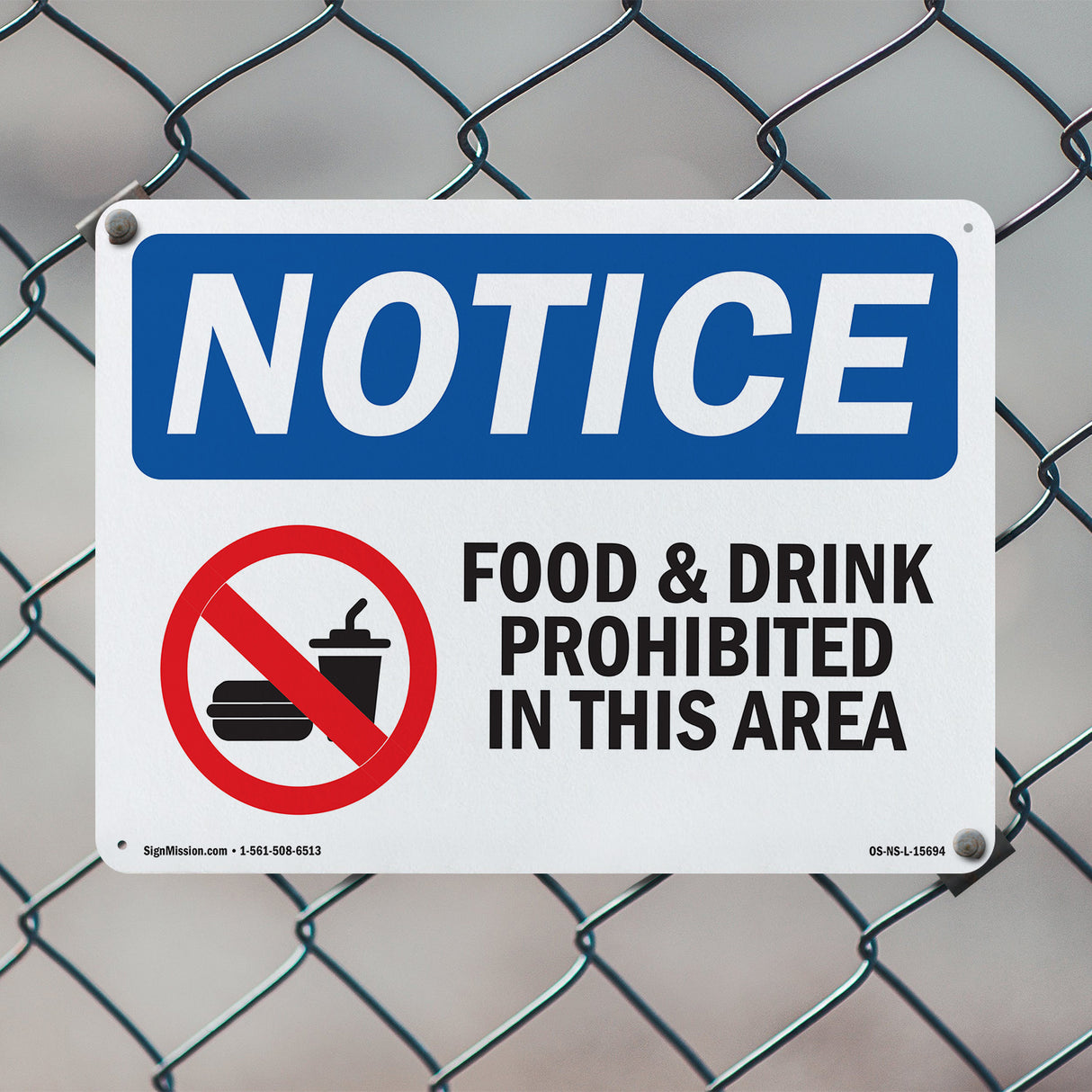 Food And Drink Prohibited