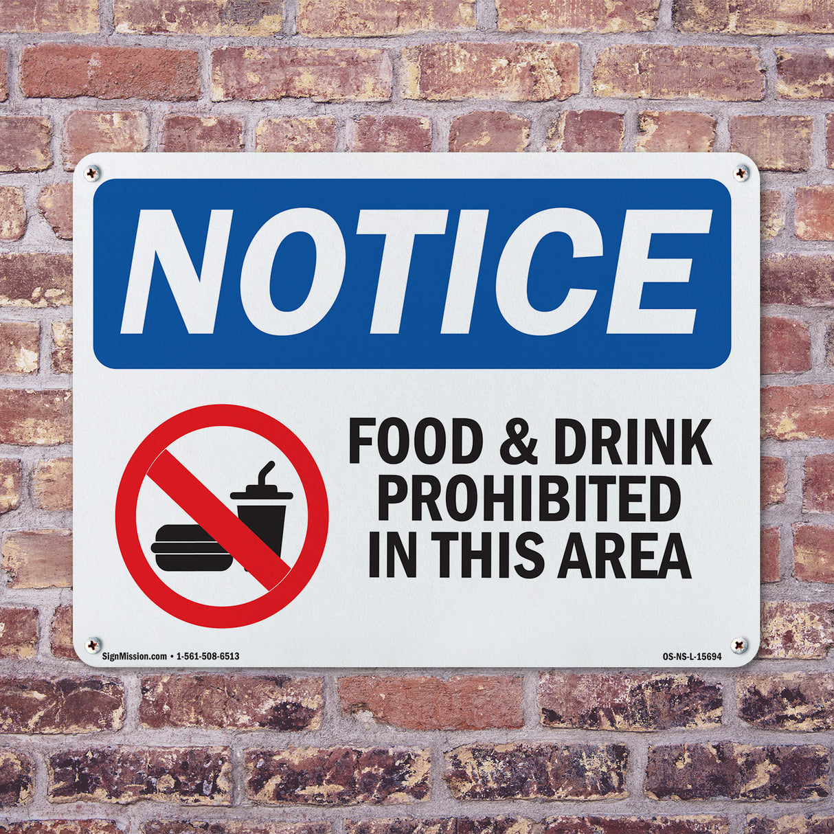 Food And Drink Prohibited
