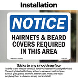NOTICE Hairnets And Beard Covers Required
