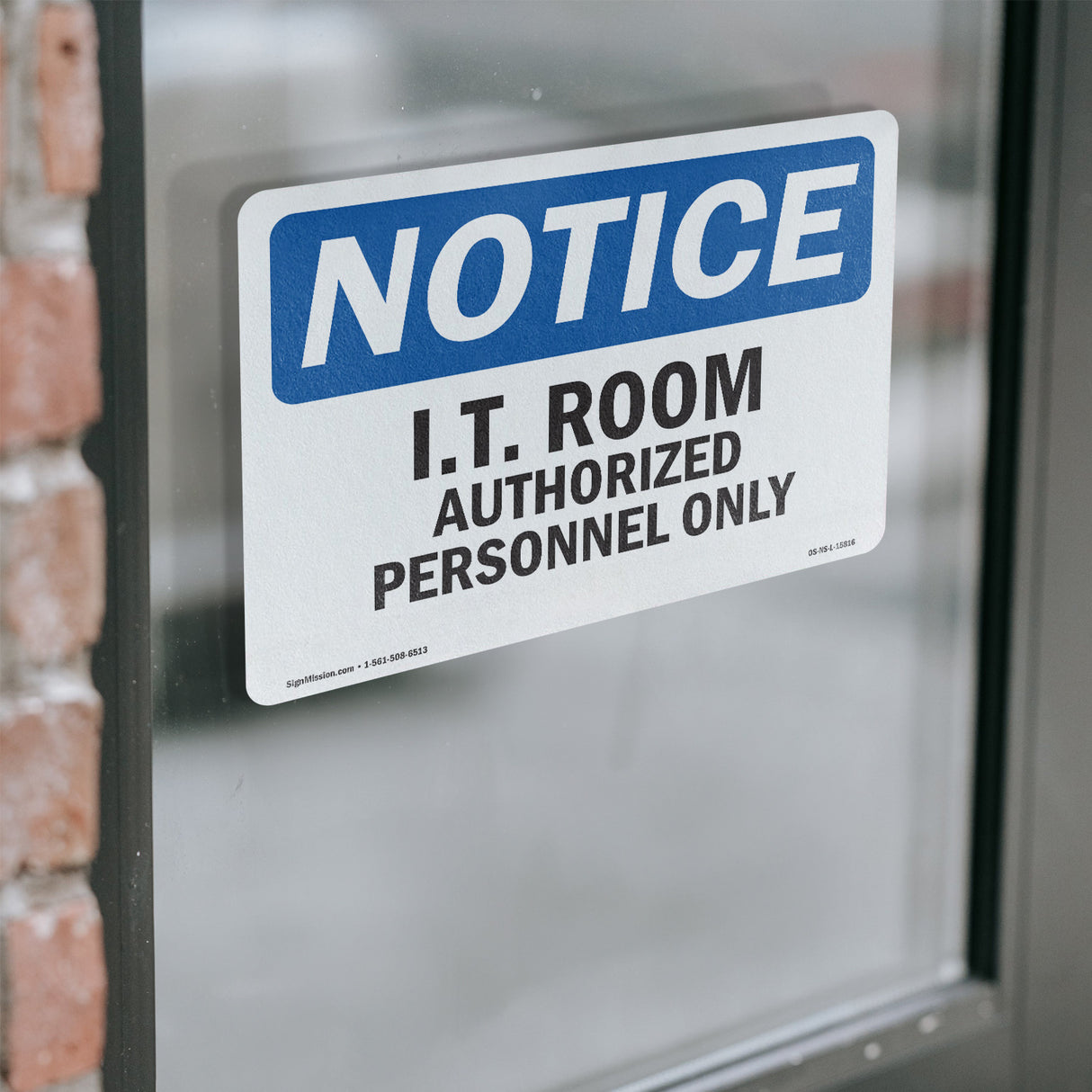 NOTICE I.T. Room Authorized Personnel Only