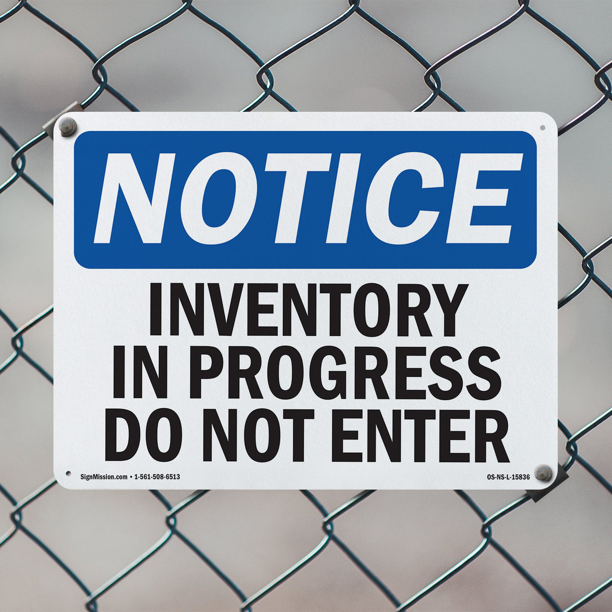 NOTICE Inventory In Progress Do Not Enter