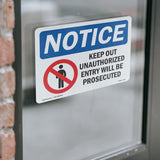 Keep Out Unauthorized