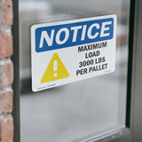 NOTICE Maximum Load 3000 Lbs