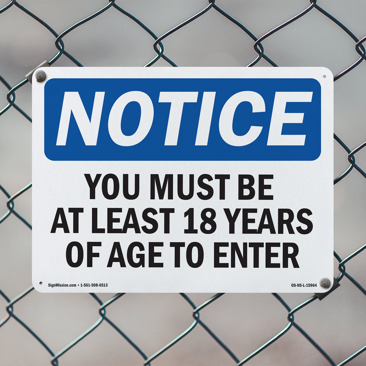 NOTICE Must Be At Least 18 Years Of Age To Enter