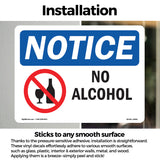 NOTICE No Alcohol