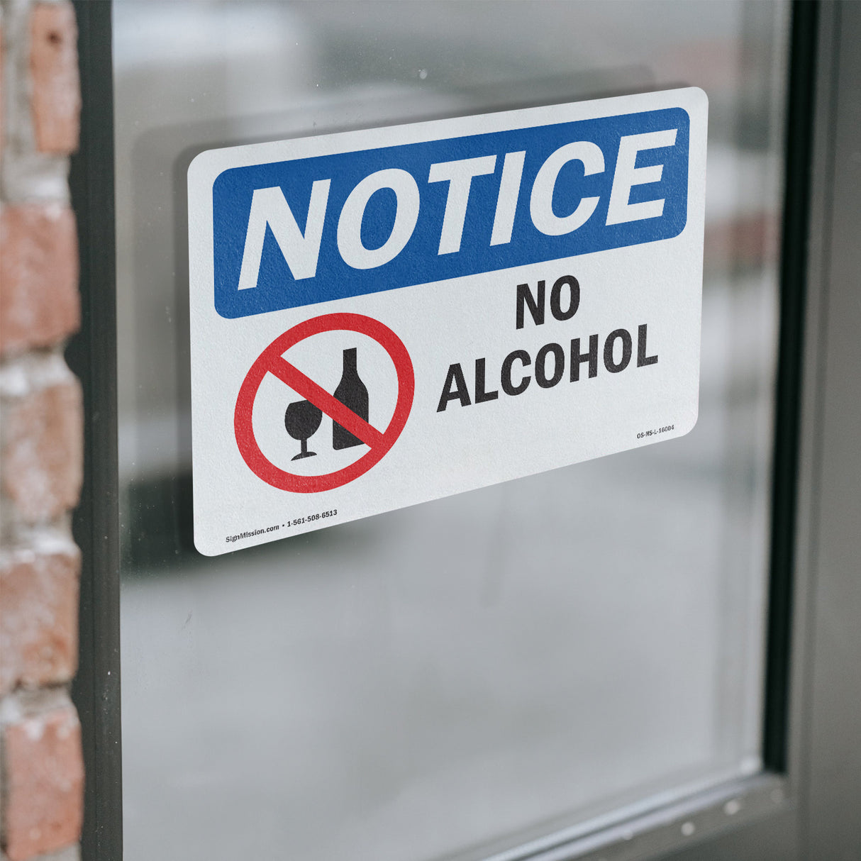 NOTICE No Alcohol