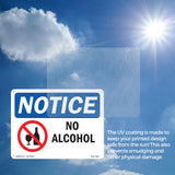 NOTICE No Alcohol