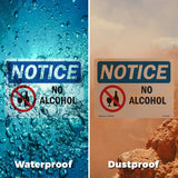 NOTICE No Alcohol