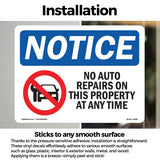 No Auto Repairs On