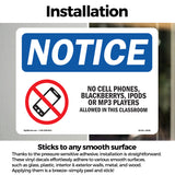 No Cell Phones, Blackberrys