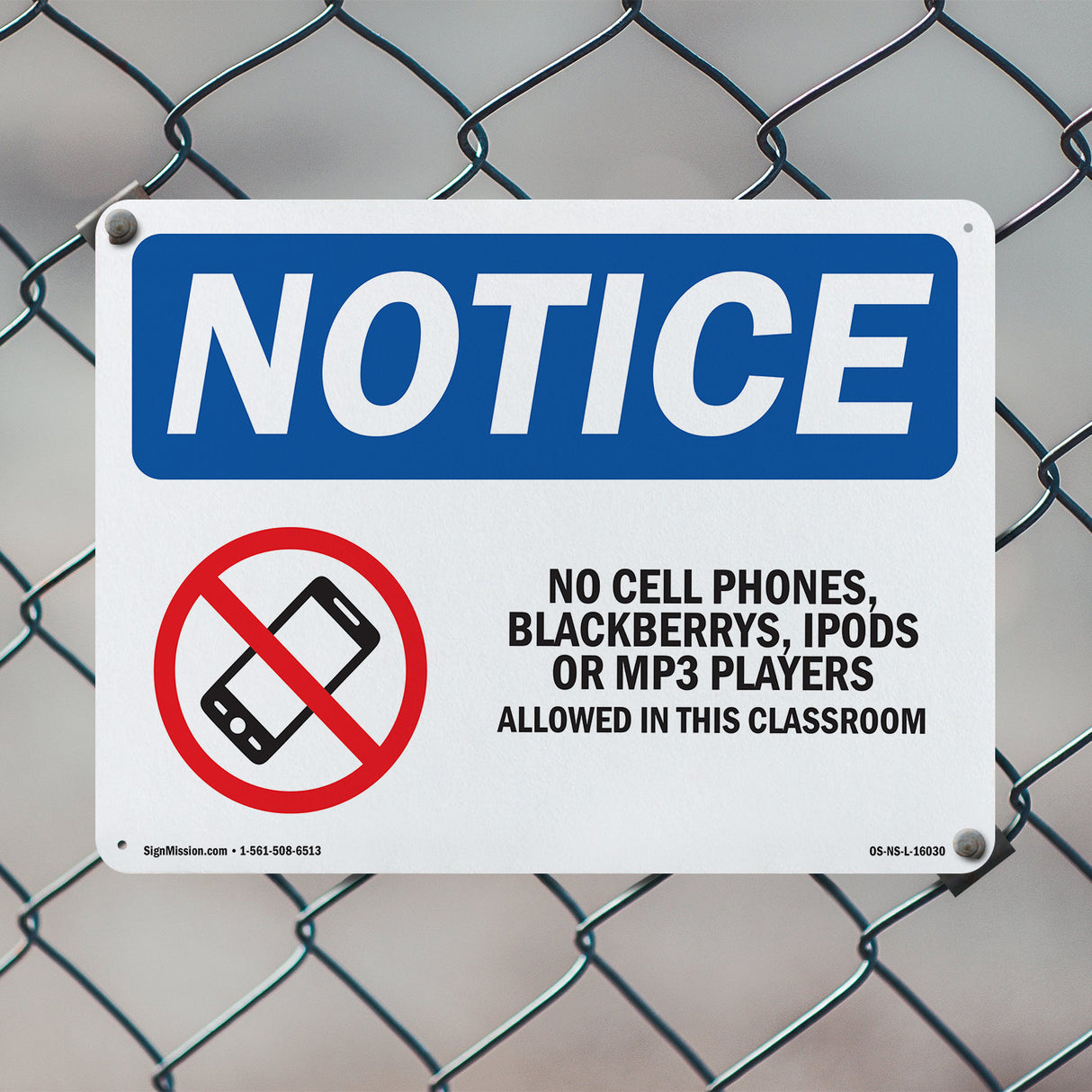 No Cell Phones, Blackberrys