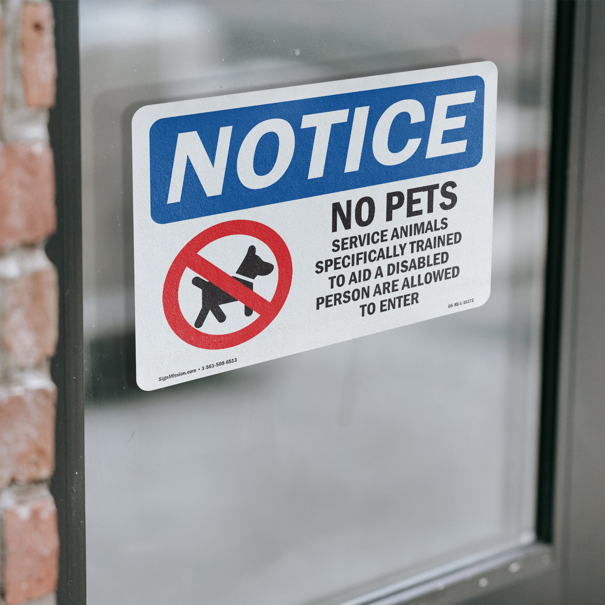 No Pets Service Animals