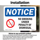 No Smoking Under Penalty