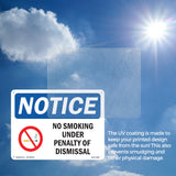 No Smoking Under Penalty