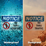 NOTICE No Thru Traffic