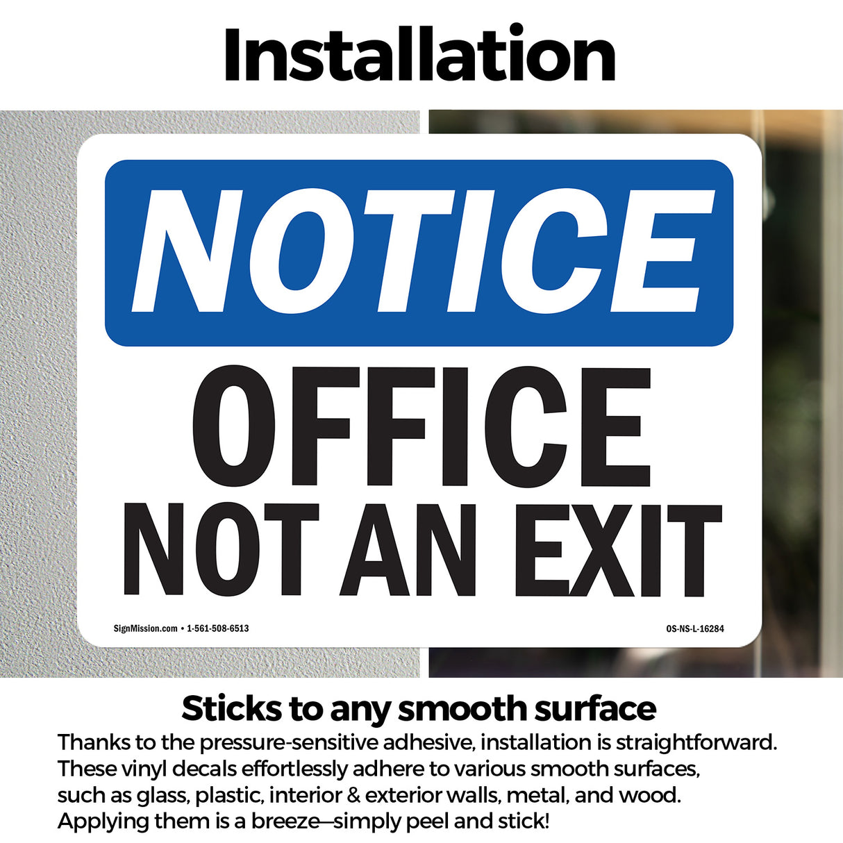 NOTICE Office Not An Exit