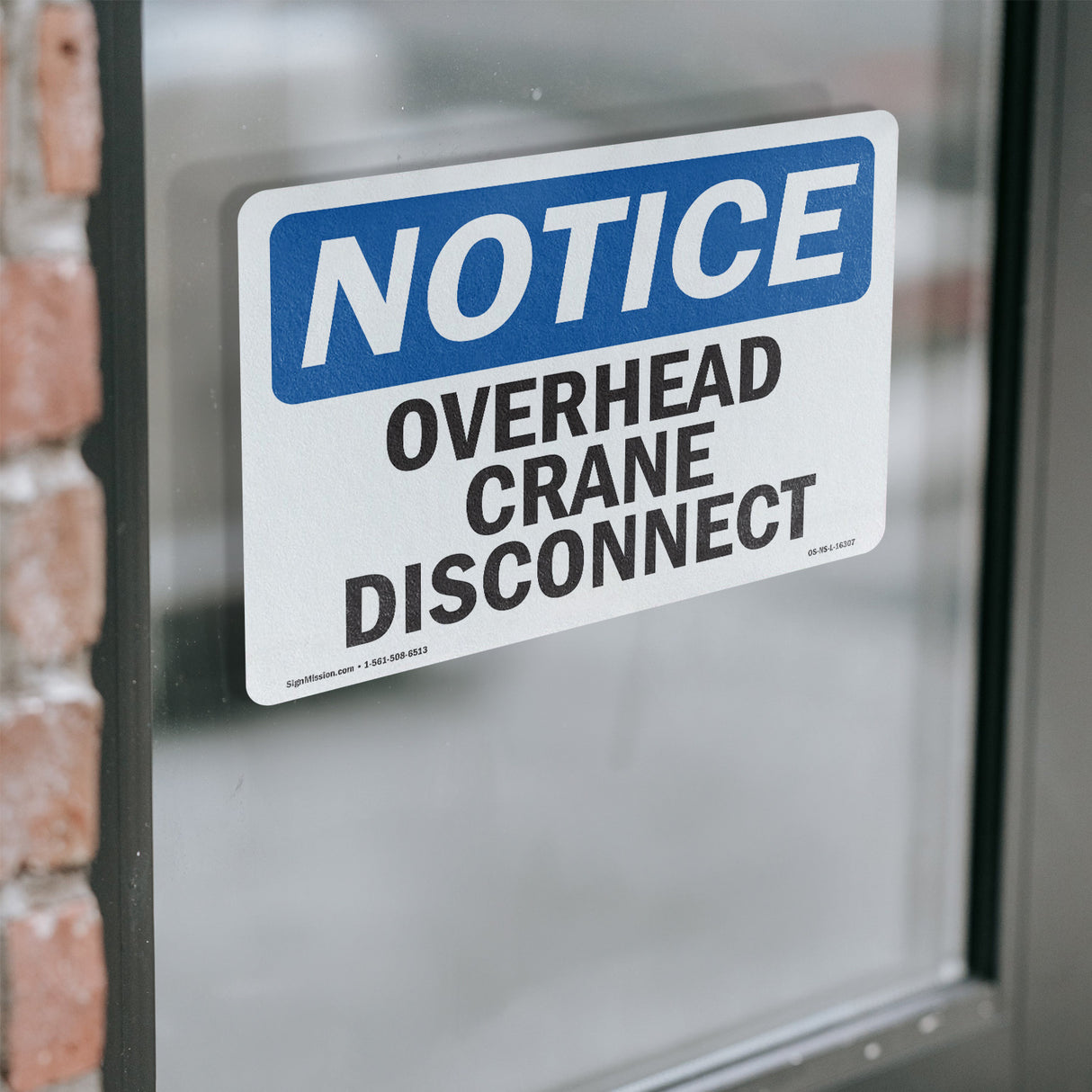 NOTICE Overhead Crane Disconnect