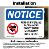 NOTICE Pacemakers Do Not Enter Microwave Oven