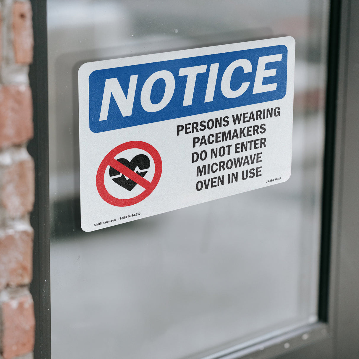 NOTICE Pacemakers Do Not Enter Microwave Oven