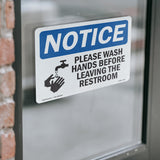 NOTICE Please Wash Hands Before Leaving Restroom