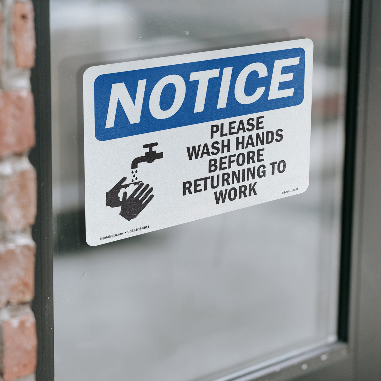 NOTICE Please Wash Hands Before Returning To Work