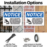 NOTICE Pool Is Equipped With Accessible Lift