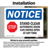 NOTICE Stand Clear Automatic