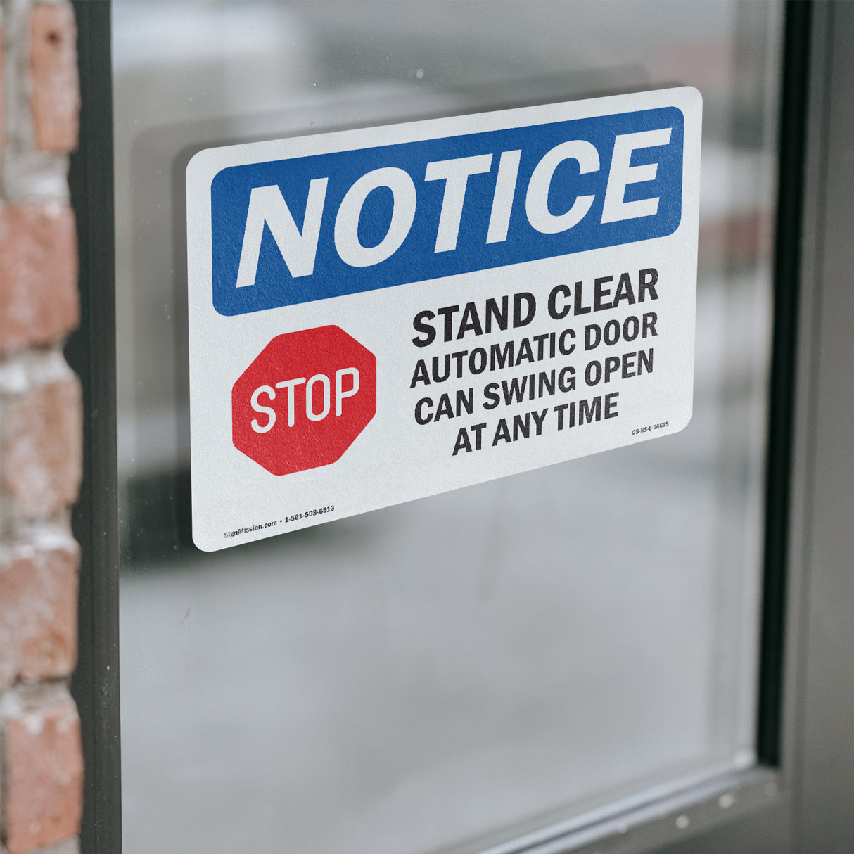 NOTICE Stand Clear Automatic