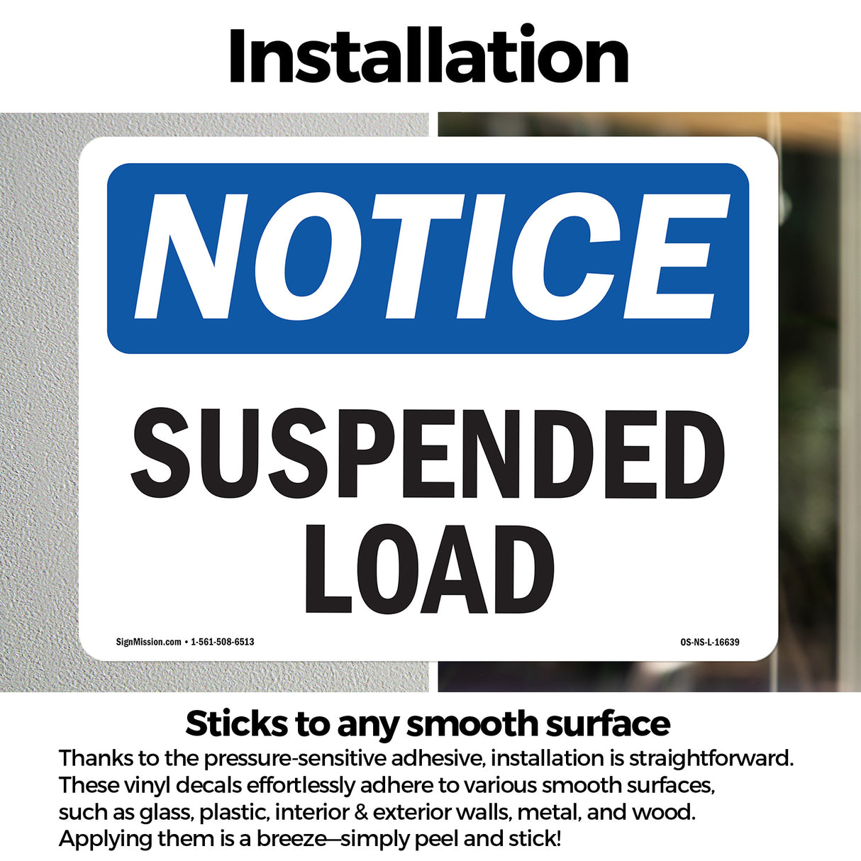 NOTICE Suspended Load