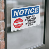 NOTICE Tank Out Of Service Trained