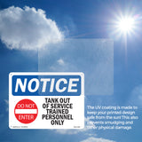 NOTICE Tank Out Of Service Trained