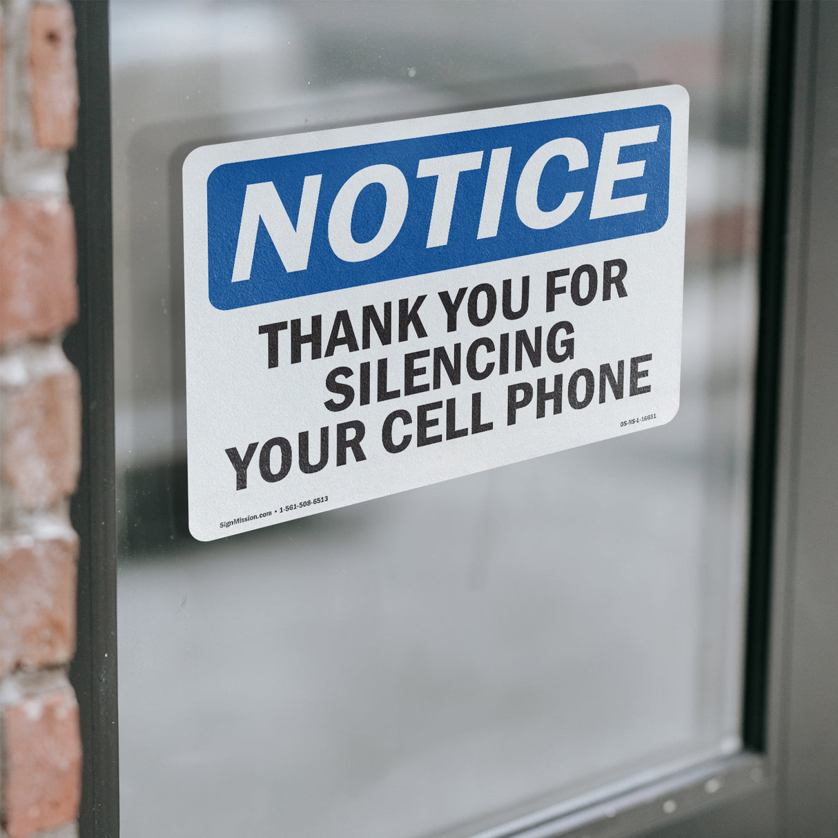 NOTICE Thank You For Silencing Cell Phone