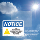 Fire Regulations Require