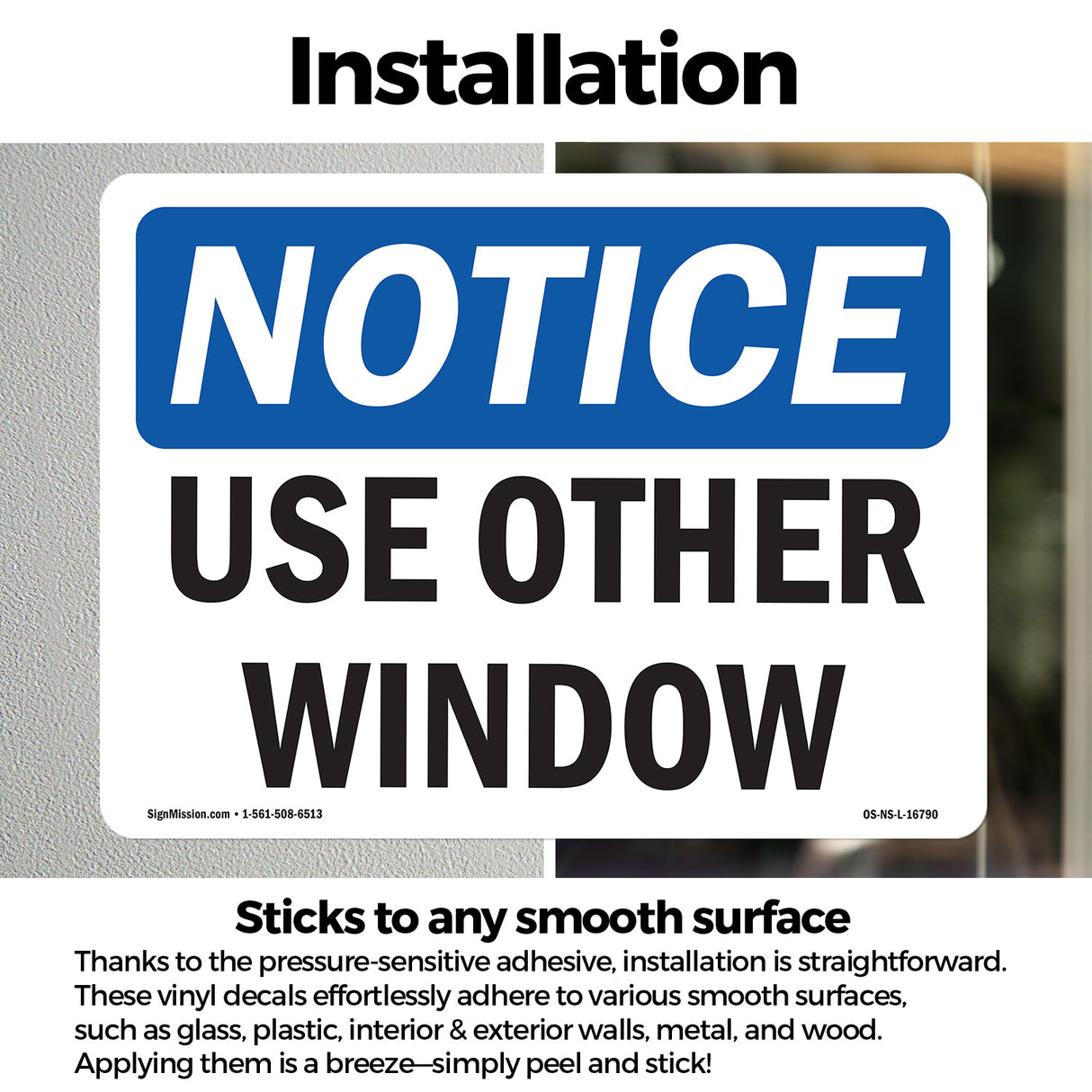 NOTICE Use Other Window