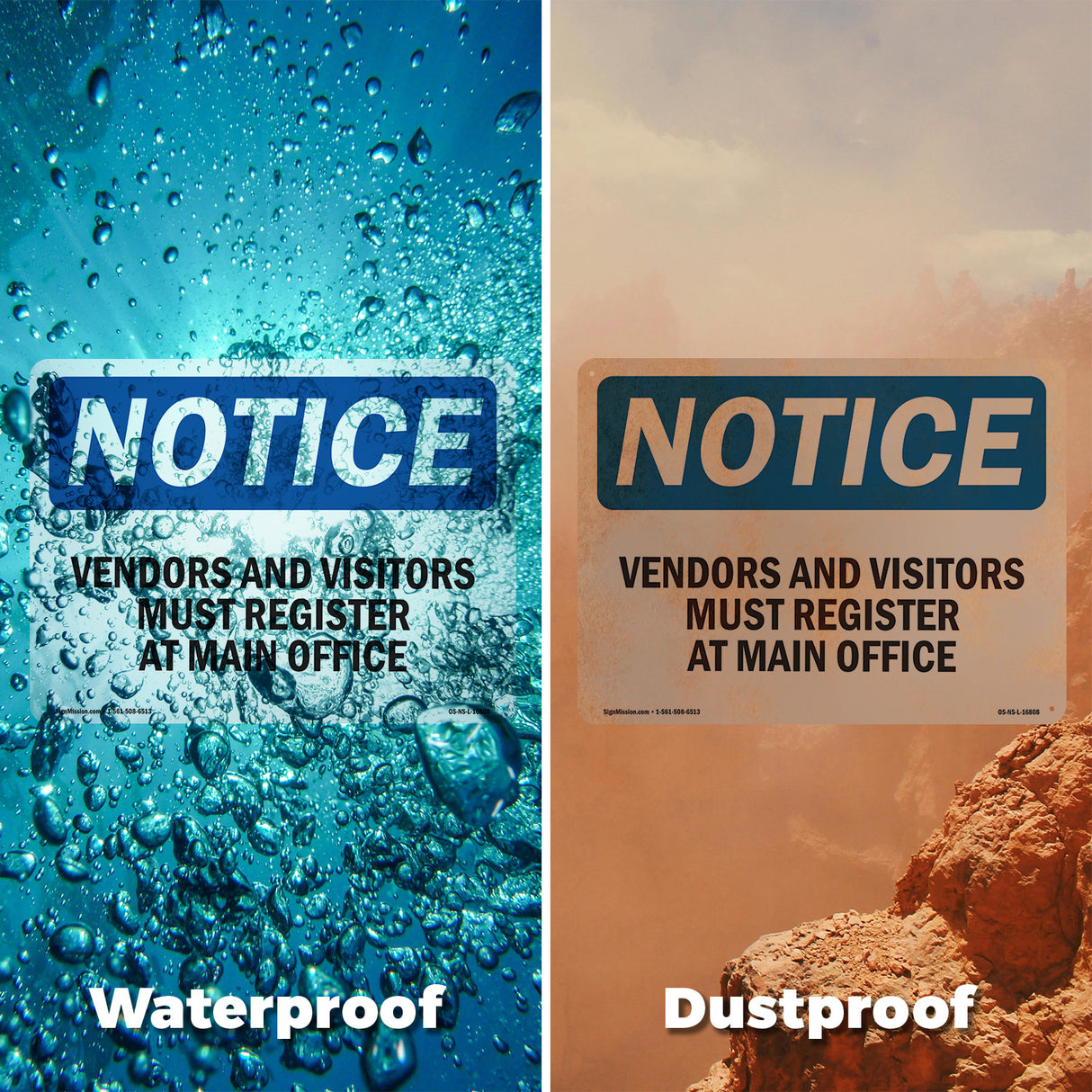 NOTICE Vendors And Visitors Must Register