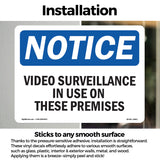 NOTICE Video Surveillance In Use On These Premises