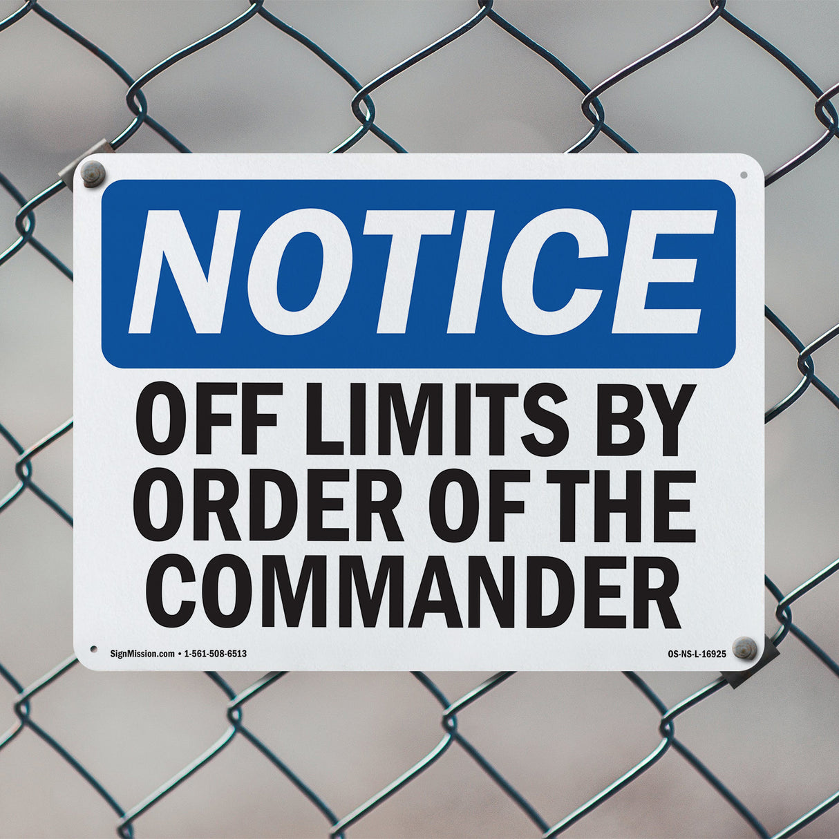 Off Limits By Order Of The Commander