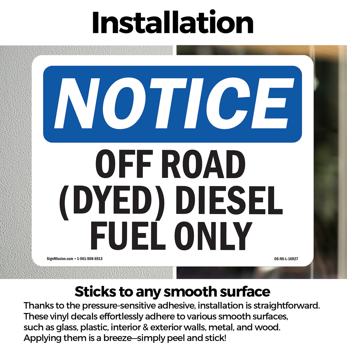 Off Road (Dyed) Diesel Fuel Only