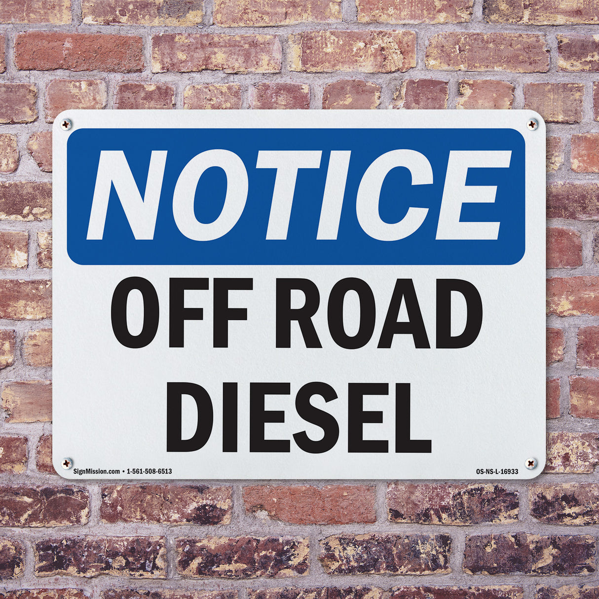 Off Road Diesel Sign