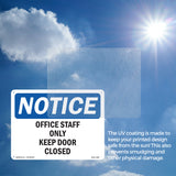 Office Staff Only Keep Door Closed
