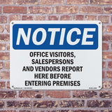 Office Visitors, Salespersons And Vendors