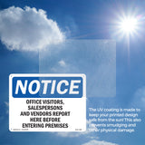 Office Visitors, Salespersons And Vendors