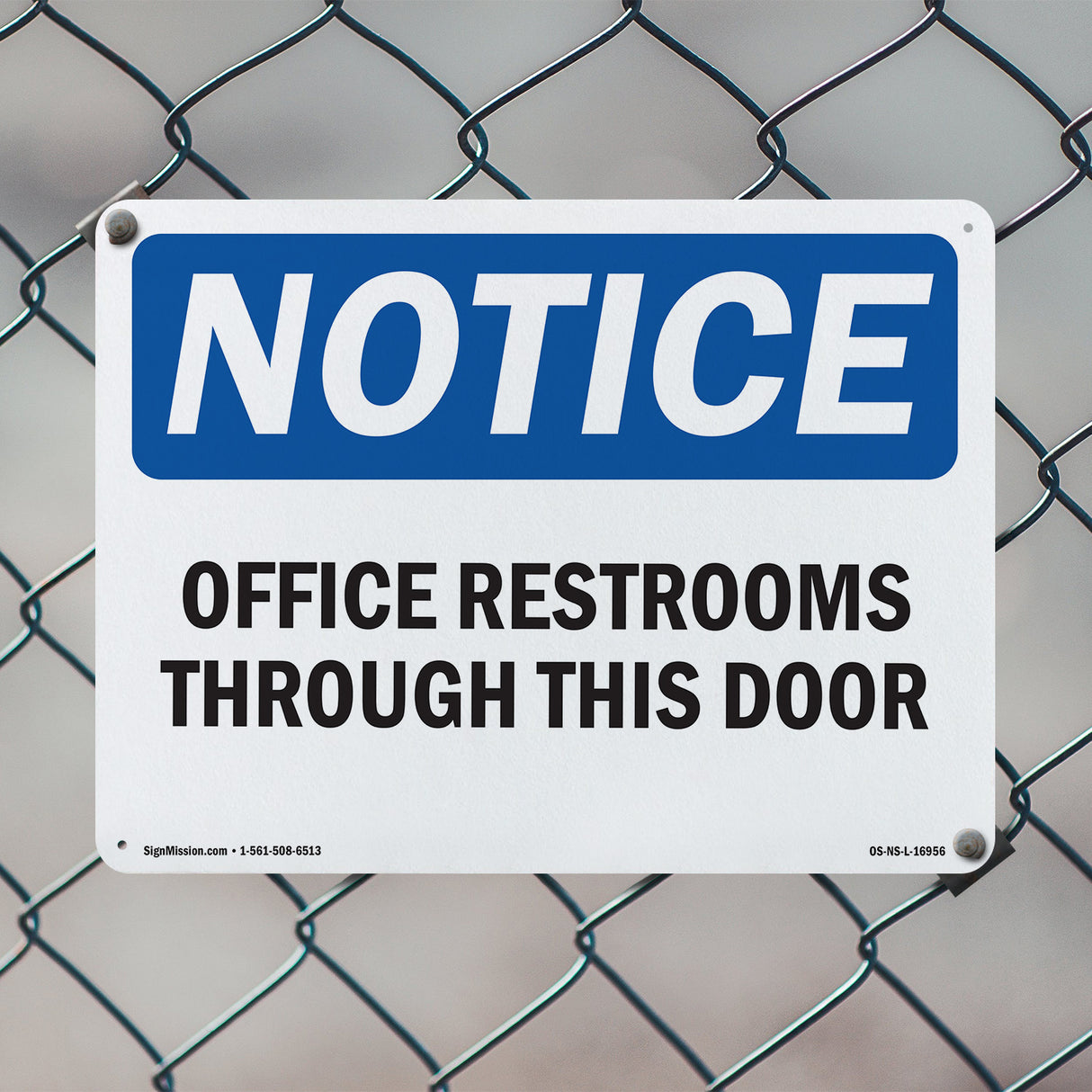 Offices Restrooms Through This Door