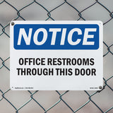 Offices Restrooms Through This Door