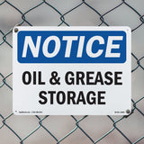 Oil And Grease Storage