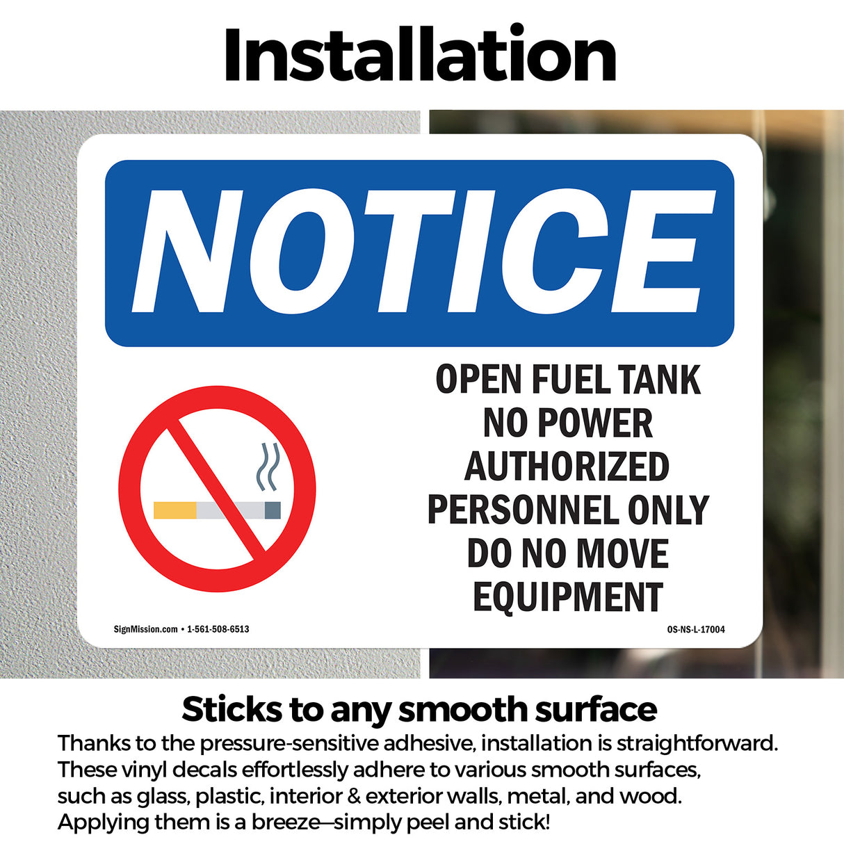 Open Fuel Tank No Power Authorized