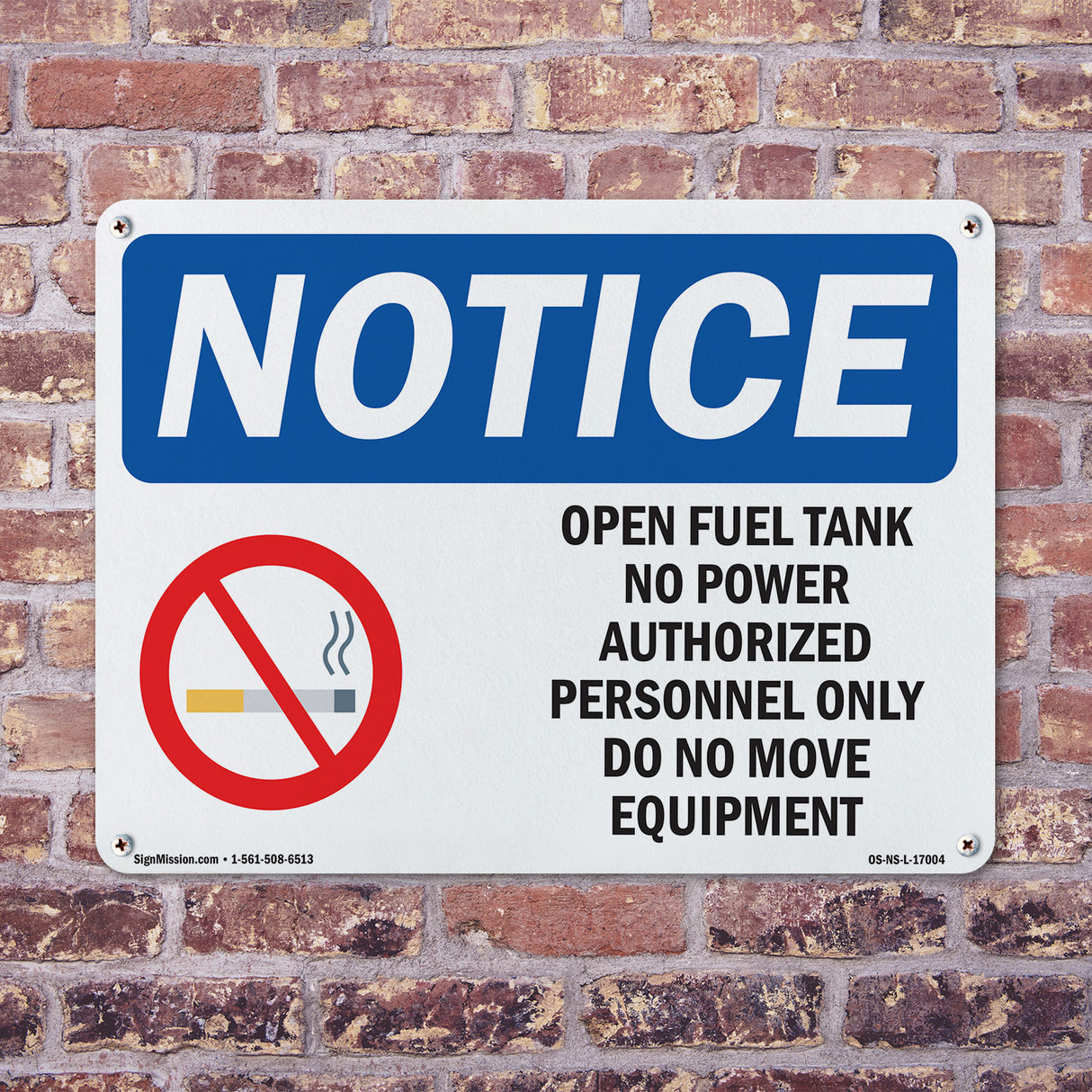 Open Fuel Tank No Power Authorized