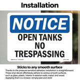Open Tanks No Trespassing
