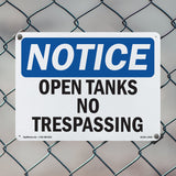 Open Tanks No Trespassing